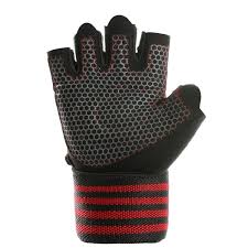 Breathable Gym Workout Gloves with Wrist Support Strap, Non-Slip Weightlifting Training Gloves for Fitness, Bodybuilding, Cycling & Cross Training, Durable Anti-Sweat Grip Design