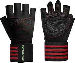 Advanced Breathable Gym Gloves with Wrist Support Strap, Non-Slip Weightlifting Training Gloves for Fitness, Bodybuilding, Cycling & Cross Training, Durable Anti-Sweat Grip Design