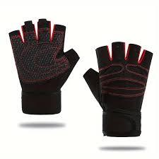 Advanced Breathable Gym Gloves with Wrist Support Strap, Non-Slip Weightlifting Training Gloves for Fitness, Bodybuilding, Cycling & Cross Training, Durable Anti-Sweat Grip Design