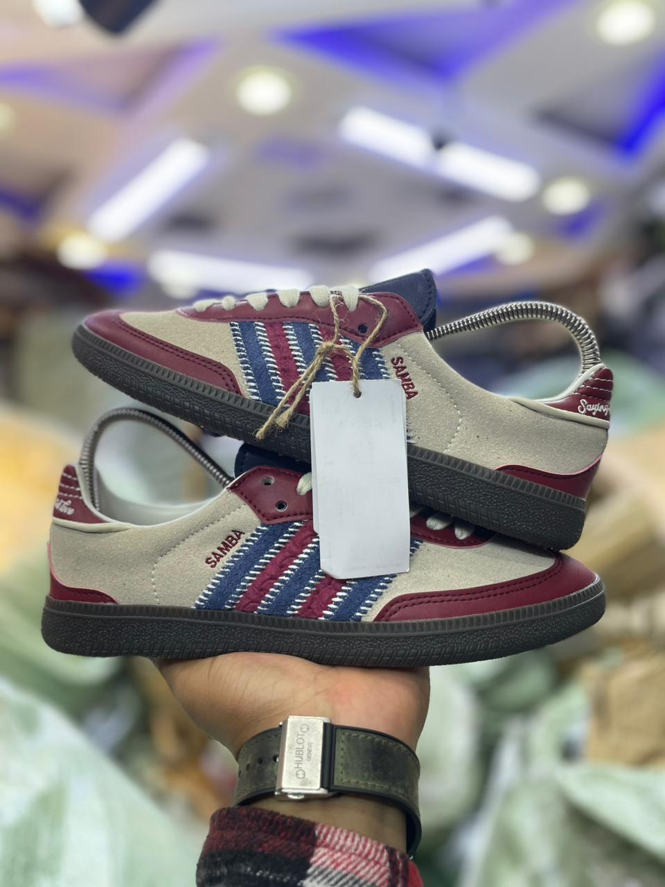 NEW, Classy MULTI COLOURED UNISEX Samba OG “END Past ' Quality leather Size 36-45 Sneakers