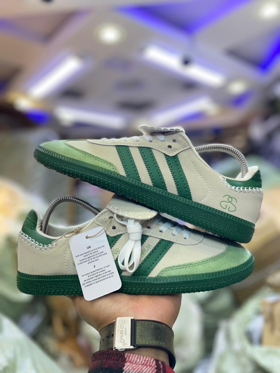 NEW, Classy MULTI COLOURED UNISEX Samba OG “END Past ' Quality leather Size 36-45 Sneakers