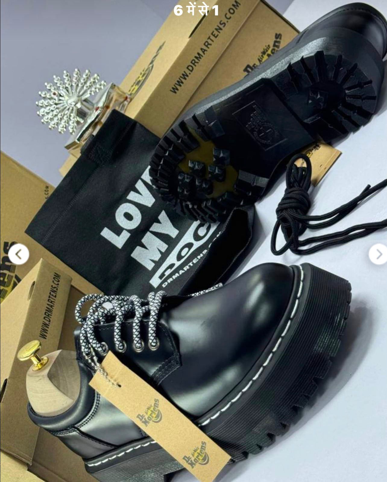 OFFICIAL & SMART CASUAL BLACK Dr Martens Double sole Quality Pure leather Size 40-45 MEN Sneakers