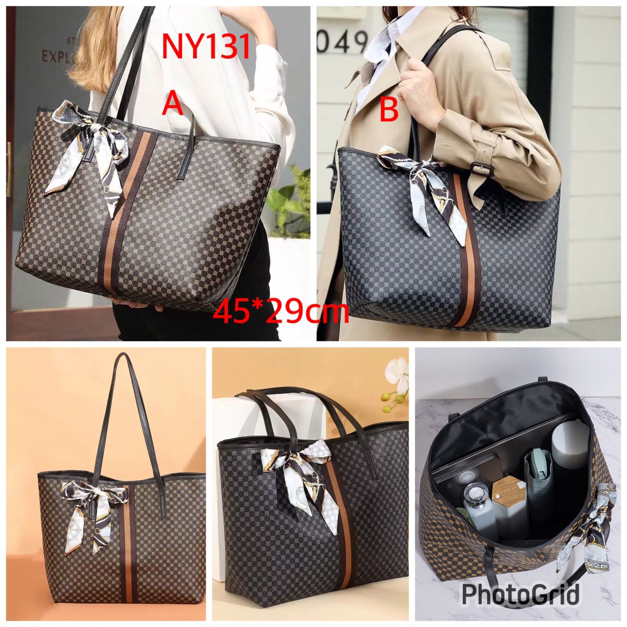 Bow big size pattern bag; No zip Spacious and good quality Tote Bags