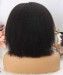 EASY TO WEAR & STYLE; GLUELESS SEMI HUMAN KINKY STRAIGHT BOB  Synthetic Extensions