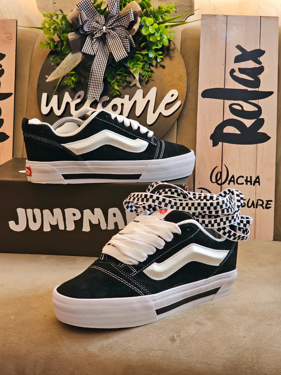 Vans KNU Skool Stack vans Off The Wall Sneakers (Best shop for Quality shoes, sneakers, casuals, boots , officials and shoe accesories)