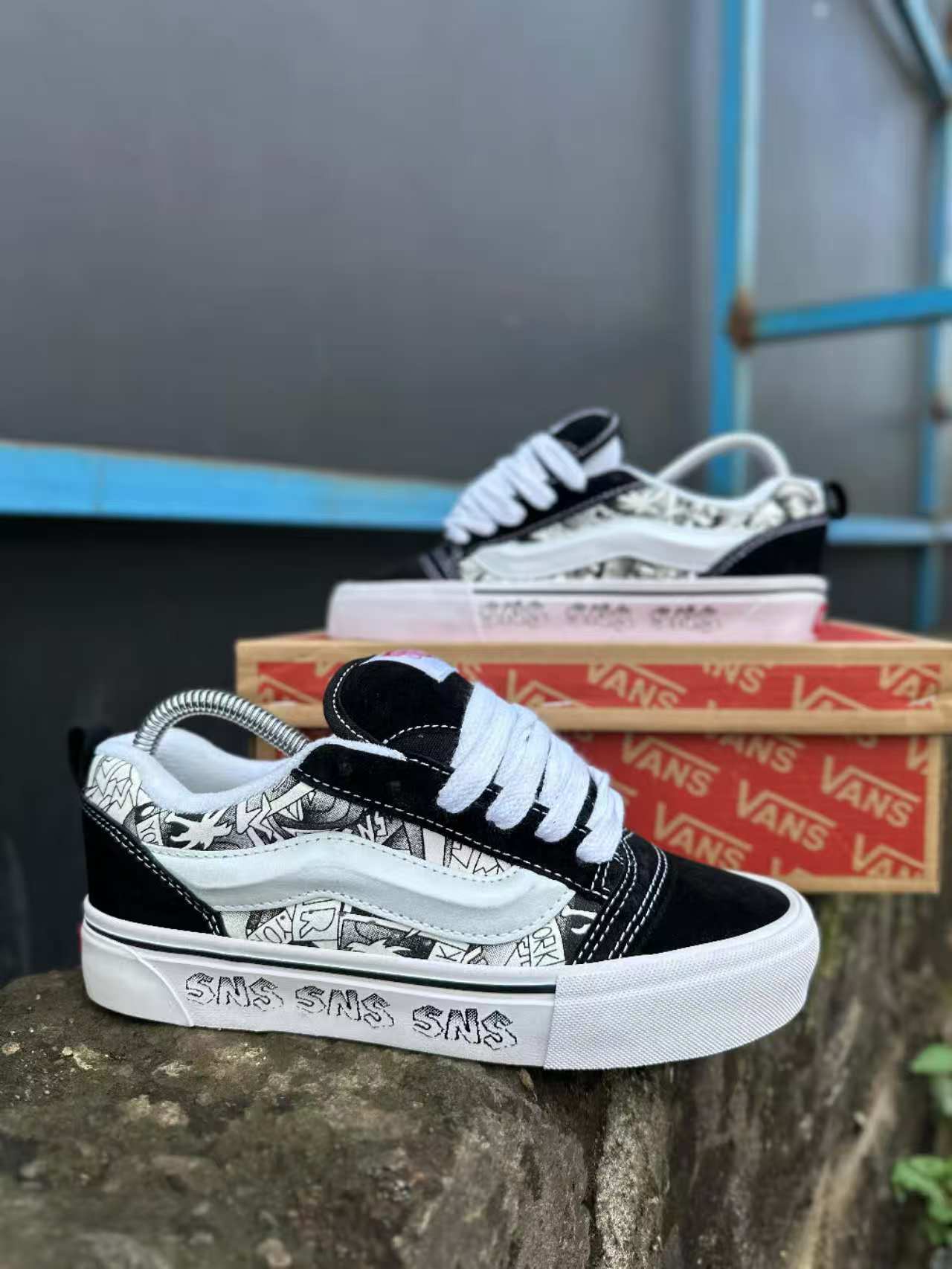 Vans KNU Skool Stack vans Off The Wall Sneakers (Best shop for Quality shoes, sneakers, casuals, boots , officials and shoe accesories)