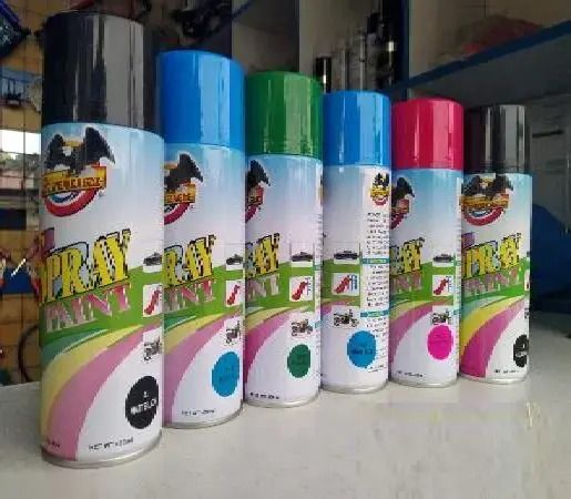FAST SELLING 450ML Multi-Color Spray Paint – Black, Silver, Gold, Yellow, White, Red, Green, Pink, Blue – Quick-Dry for DIY, Art & Home Use