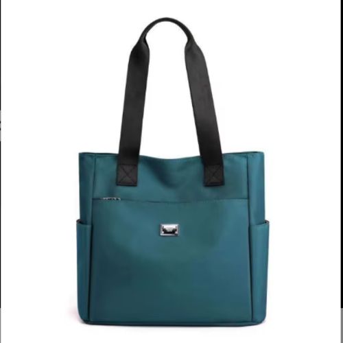Stylish Oxford Tote Handbag Large Capacity Women's Fashionable Bag with Polyester Lining.