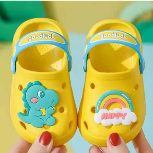 Non-Slip Breathable Cartoon Design Kids Outdoor Crocs Style Sandals for Boys and Girls – Lightweight, Comfortable Everyday Play Shoes