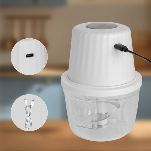 Smart Rechargeable Electric Vegetable Chopper – Compact Mini Food Processor for Garlic, Onions, Fruits & More