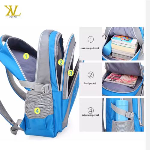 Premium Large Capacity Waterproof School Backpack with Multi-Compartments, Ergonomic Design and Breathable Mesh Padding – Durable Travel & Student Bag