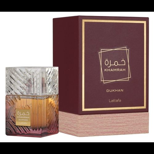 Lattafa Khamrah Dukhan Eau de Parfum – Luxury Arabian Unisex Fragrance, Long-Lasting Smoky Sweet Oud Perfume with Spicy Cinnamon & Vanilla Notes (Premium 100ml)