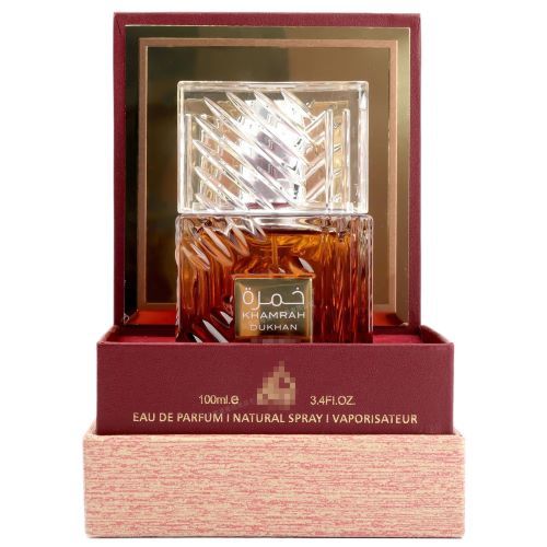 Lattafa Khamrah Dukhan Eau de Parfum – Luxury Arabian Unisex Fragrance, Long-Lasting Smoky Sweet Oud Perfume with Spicy Cinnamon & Vanilla Notes (Premium 100ml)