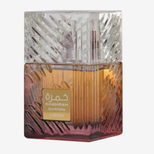 Lattafa Khamrah Dukhan Eau de Parfum – Luxury Arabian Unisex Fragrance, Long-Lasting Smoky Sweet Oud Perfume with Spicy Cinnamon & Vanilla Notes (Premium 100ml)