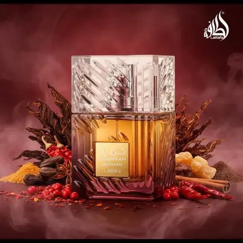 Lattafa Khamrah Dukhan Eau de Parfum – Luxury Arabian Unisex Fragrance, Long-Lasting Smoky Sweet Oud Perfume with Spicy Cinnamon & Vanilla Notes (Premium 100ml)