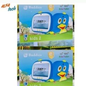 Eleven Buddies Tablets Buddies Kids 2 Tablet 7-Inch 8GB RAM + 256GB ROM, 5G SIM + Memory Card, WiFi, Educational & School Learning Tablet, Android 13, Silicone Case