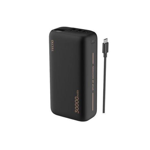 Tecno 3 Way High-Speed Charging 30000mAh Multi-Protection Power Bank