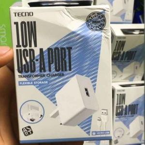 Tecno U100TKB 10W Micro USB Charger – Compact & Reliable For Budget Devices
