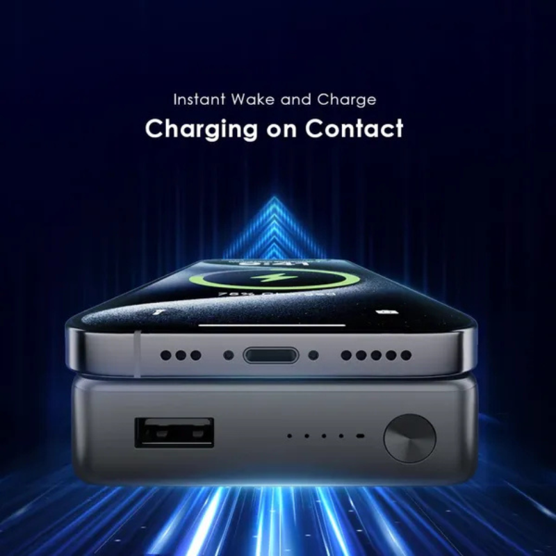 Oraimo MagPower 15 10000mAh Power Bank Wireless Magnetic Powerbank 15W MagSafe Fast Charge 22.5W Wired Power Bank for iPhone Android Smartphone Phone Fast Charging Foldable Stand 3 Device Charger