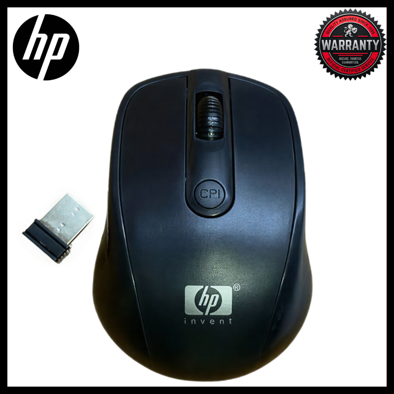 HP 2.4G Wireless Mouse Extreme Series Platinum Edition Fashion Wireless Mouse for Laptop Computer PC Desktop - Ergonomic Optical Black Mice with Plug & Play USB Mini Receiver