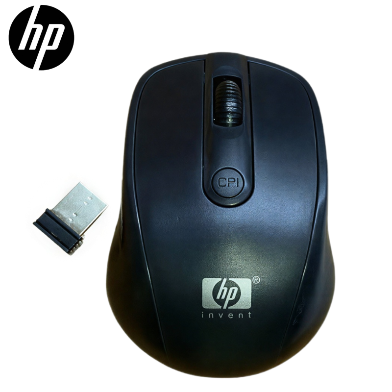 HP 2.4G Wireless Mouse Extreme Series Platinum Edition Fashion Wireless Mouse for Laptop Computer PC Desktop - Ergonomic Optical Black Mice with Plug & Play USB Mini Receiver