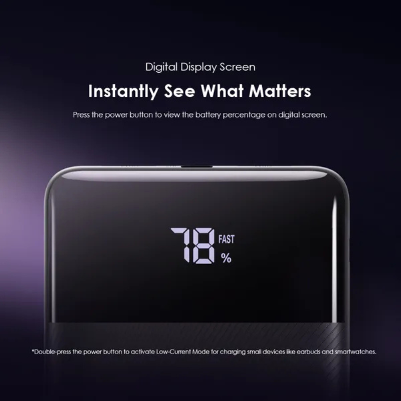 Oraimo Traveller Power Bank 30000mAh 27000mAh 20000mAh 10000mAh 12W Smart Fast Charging Slim Portable Power Bank type C Charging universal Compatibility Powerbank with overcharge protection