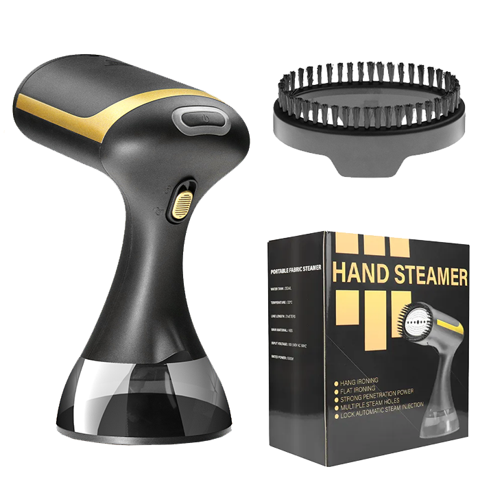 1500W Handheld Garment Steamer – 300ML Portable Clothes Steamer, Fast Heat-Up Wrinkle Remover with Continuous Steam for Curtains, Clothes & Travel Kenya- Black