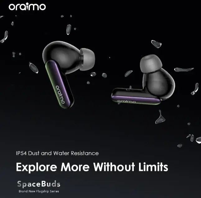oraimo SpaceBuds Hybrid ANC True Wireless Earbuds Customized Voice Prompt Bluetooth Earphones