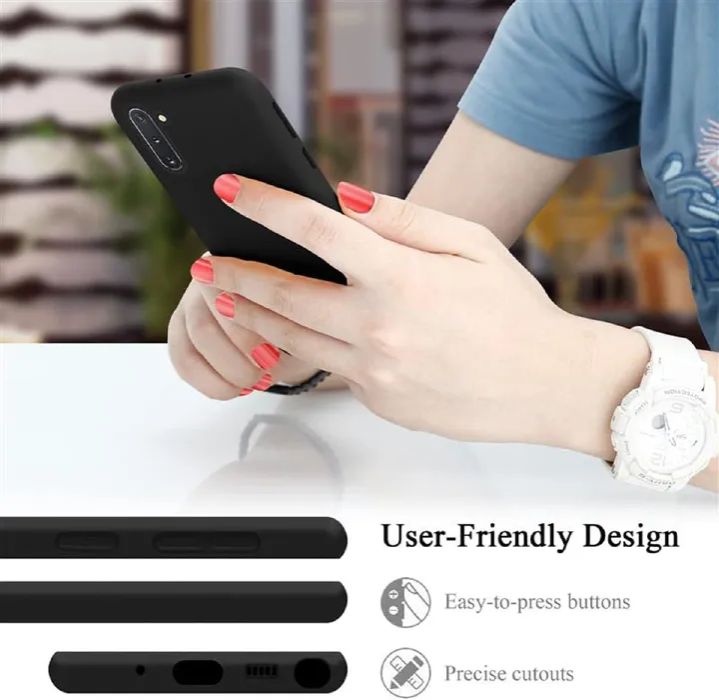 Silicone Case for Samsung Galaxy Note10, Note10+, Note10 5G, Note10+ 5G (Choose Correctly for your phone), Note10 Series, Black/Navy Liquid Silicone Phone Cover Samsung Note10 Plus 5G, Note 10 Plus 5G