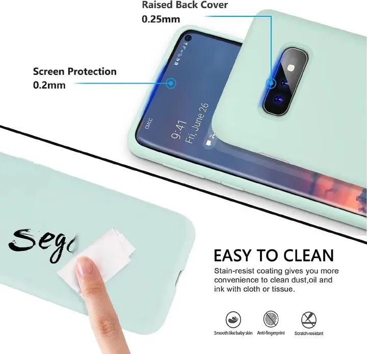 New Arrivals! 3 Layer Full Covered Slim Soft Rubber, Liquid Silicone Phone Cover Case for Samsung Galaxy S10e Original 3 Layer Full Covered Slim Soft Rubber, Liquid Silicone Phone Cover Case.