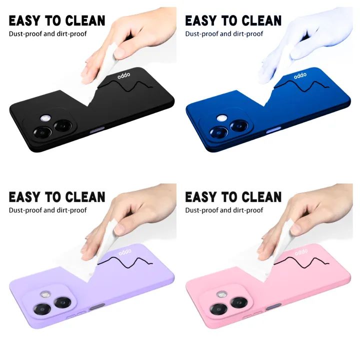 Oppo A3x 4G/5G / Oppo A3 5G Original Liquid Silicone Phone Case/Cover available in Black, Blue, Light Purple (Lilac) & Pink