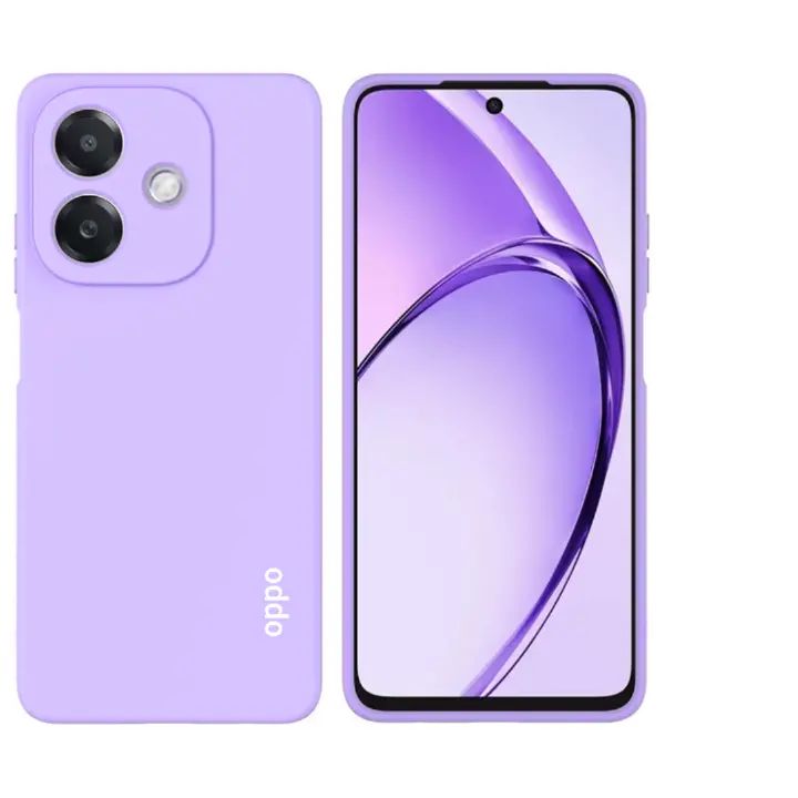 Oppo A3x 4G/5G / Oppo A3 5G Original Liquid Silicone Phone Case/Cover available in Black, Blue, Light Purple (Lilac) & Pink
