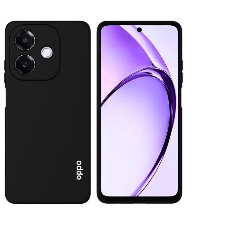 Oppo A3x 4G/5G / Oppo A3 5G Original Liquid Silicone Phone Case/Cover available in Black, Blue, Light Purple (Lilac) & Pink