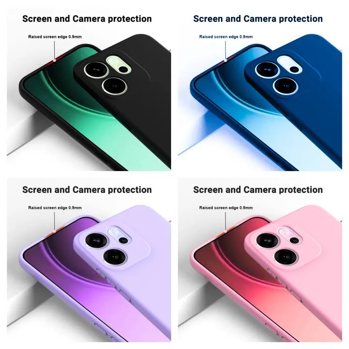 Oppo A3x 4G/5G / Oppo A3 5G Original Liquid Silicone Phone Case/Cover available in Black, Blue, Light Purple (Lilac) & Pink