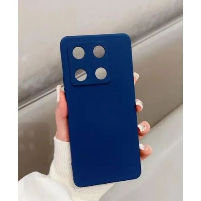 Silicone Back Case Cover for Infinix Note 30 Pro Microfiber Inside Shockproof Full Body Protection