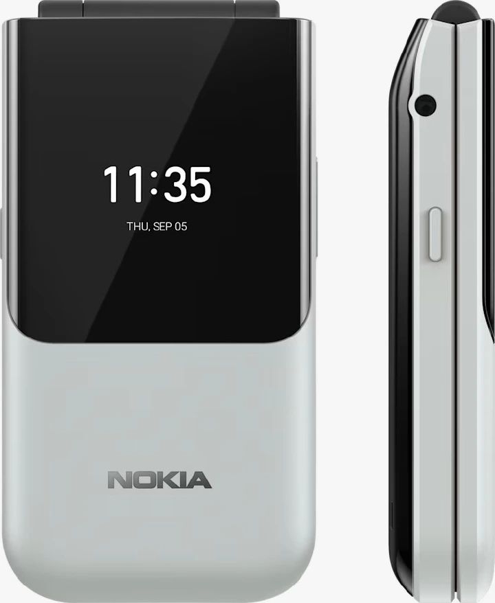 Nokia 2720 Flip Mobile, Mobile Phone, Dual Screen, Equipped with 4G Internet - Long Battery Life - Compact and Strong Dual Sim Card 4 GB Internal Memory, 512 MB RAM, Dual SIM Featured phone