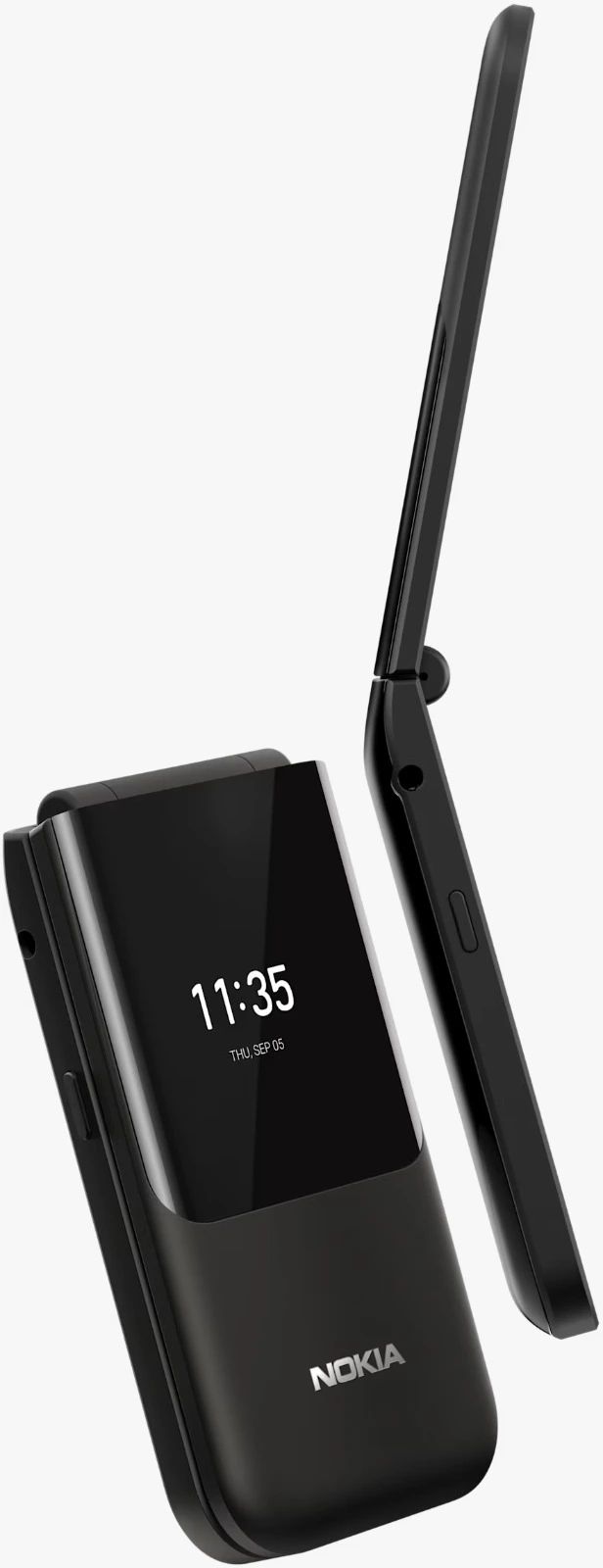 Nokia 2720 Flip Mobile, Mobile Phone, Dual Screen, Equipped with 4G Internet - Long Battery Life - Compact and Strong Dual Sim Card 4 GB Internal Memory, 512 MB RAM, Dual SIM Featured phone