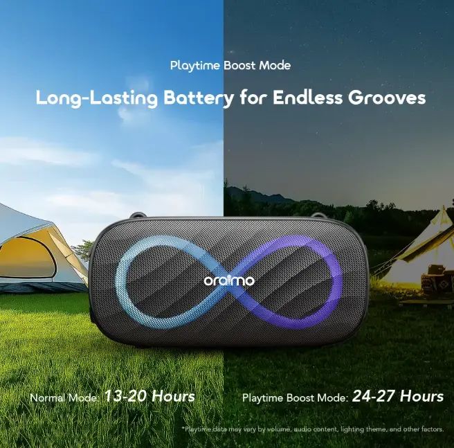 oraimo SpaceBox Pro 80W Karaoke-Support Wireless Bluetooth Speaker 2.1 Channel Surround Sound