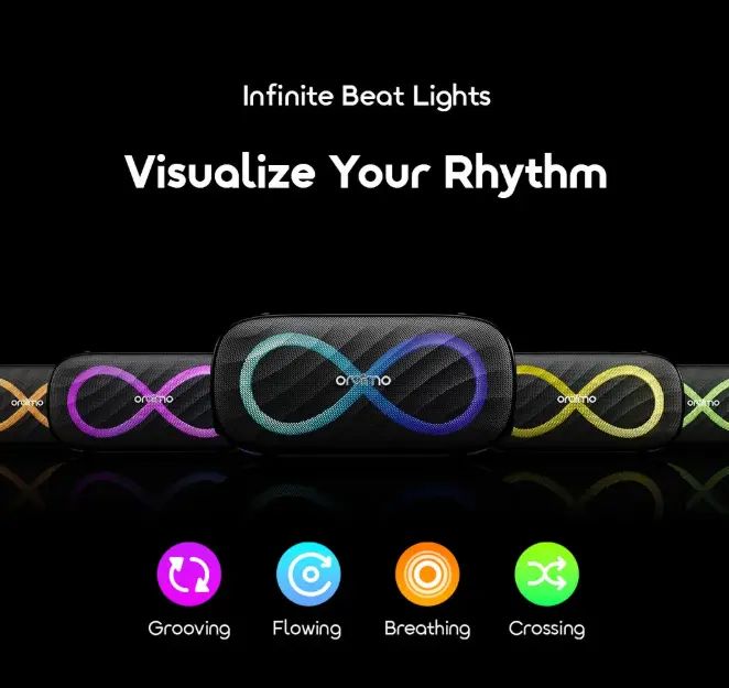 oraimo SpaceBox Pro 80W Karaoke-Support Wireless Bluetooth Speaker 2.1 Channel Surround Sound