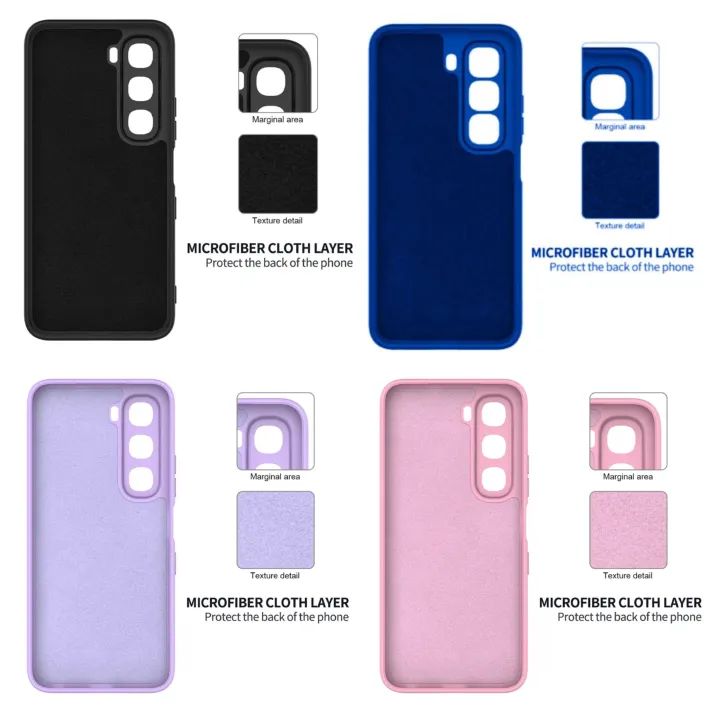 Infinix Hot 50 Pro+(Plus) , Hot 60 5G/Hot 60i 4G ,Hot 60 Pro, Hot 60 Pro + (Plus) Original liquid silicone Phone Case/Cover