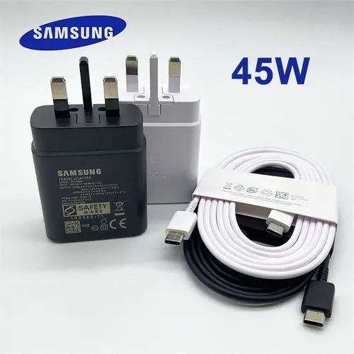 ORIGINAL Samsung 45W Pd Charger Adapter With USB Type C To Type C Cable
NEW  ARRIVALS Samsung 45W Pd Charger Adapter With USB Type C To Type C Cable
FLASH SALE Samsung 45W Pd Charger Adapter With USB