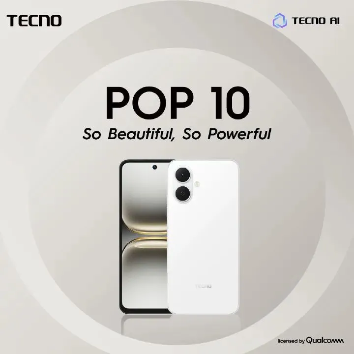 [NEW ARRIVAL]Tecno POP 10 6.6" 64GB Storage + 6GB(3+3Gb)RAM 120Hz Hole Screen Dual Speakers IP54 Waterproof - Android 15 13MP Camera Dual sim 5000mAh- Smartphones