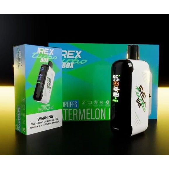 IREX Turbo Box 30,000 puffs Disposable Vape ~ Rechargeable, Smart Display, Turbo Mode (25W), Normal Mode (12W), Adjustable Airflow, 
5% Nicotine