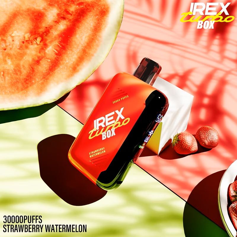 IREX Turbo Box 30,000 puffs Disposable Vape ~ Rechargeable, Smart Display, Turbo Mode (25W), Normal Mode (12W), Adjustable Airflow, 
5% Nicotine