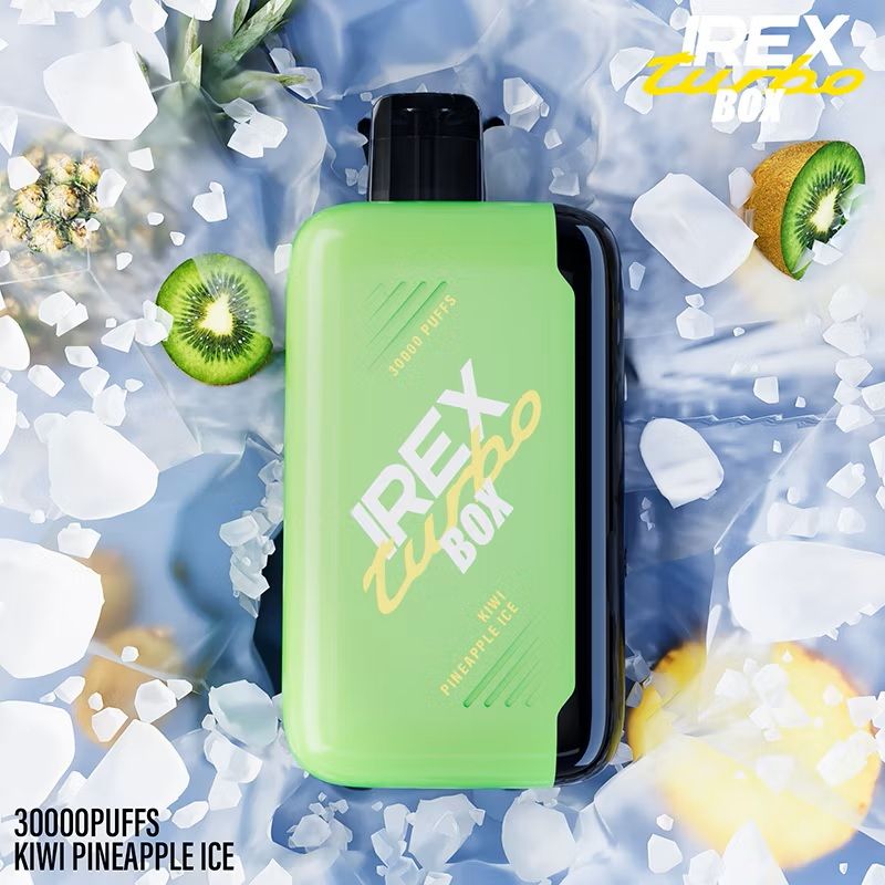 IREX Turbo Box 30,000 puffs Disposable Vape ~ Rechargeable, Smart Display, Turbo Mode (25W), Normal Mode (12W), Adjustable Airflow, 
5% Nicotine