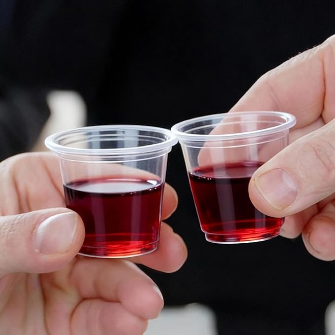 Techpak ~ 40-Pack 50ml Clear Disposable Plastic Shot Glasses