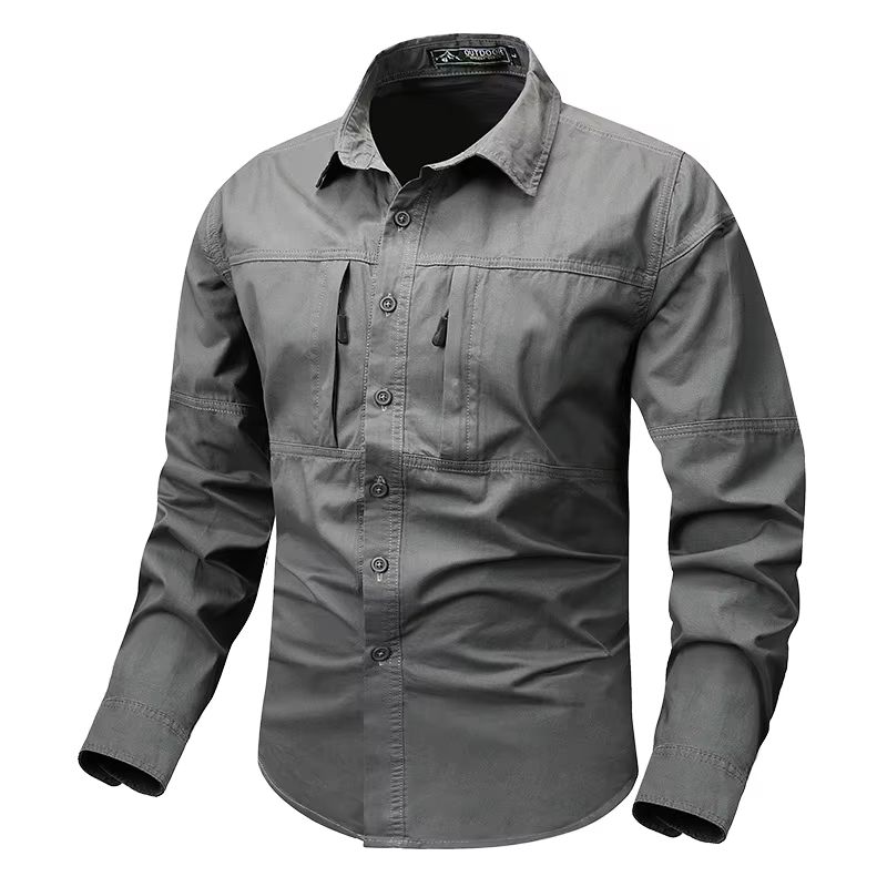 Day Walker Men's Tactical Quick-Dry T-Shirt - Short Sleeve Combat Training Tee - Moisture-Wicking Performance Shirt with Patch Panels for Gym, Hiking & Airsoft