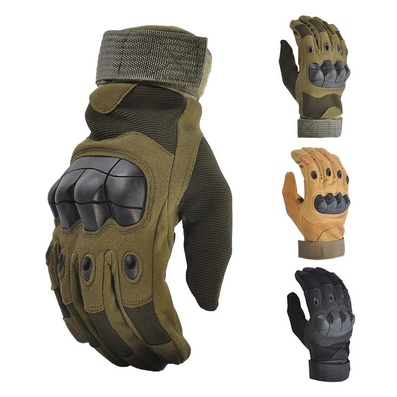 Hard Knuckle Tactical Full-Finger Gloves – Heavy-Duty Combat Protection with Reinforced Grip & Breathable Fabric – For Motorcycle, Cycling, Work & Shooting