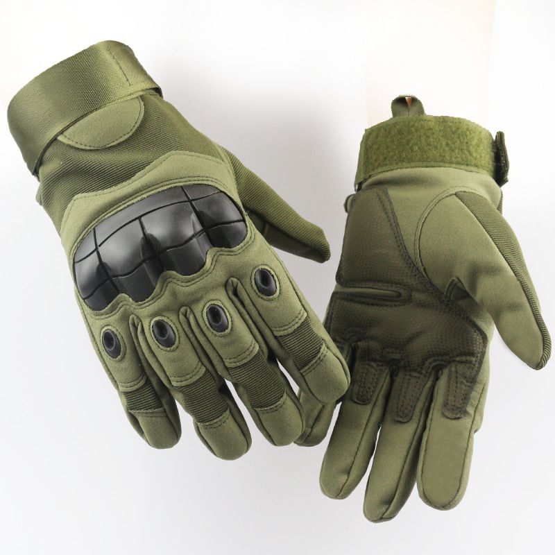 Hard Knuckle Tactical Full-Finger Gloves – Heavy-Duty Combat Protection with Reinforced Grip & Breathable Fabric – For Motorcycle, Cycling, Work & Shooting