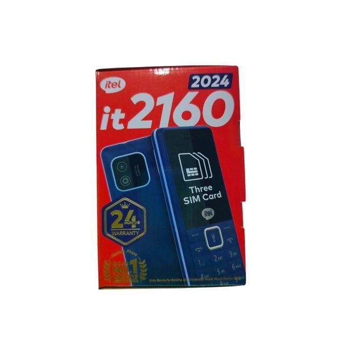 itel 2160  Wireless FM, Bright Torchlight, Call Recorder, Tripple(Three) SIM  card SLOT Mobile  (2YRs WRTY)